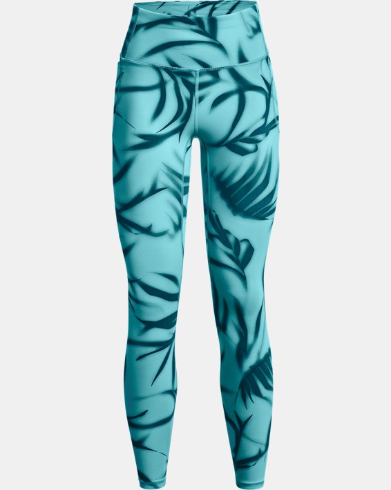 Women's UA Meridian Printed Full-Length Leggings, Blue, pdpMainDesktop image number 5